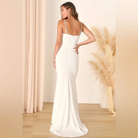 Finding the One White Mermaid Maxi Dress•NWOT - Picture 2 of 5